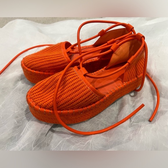 ASOS Bright Orange Espadrille Flats - Picture 3 of 4